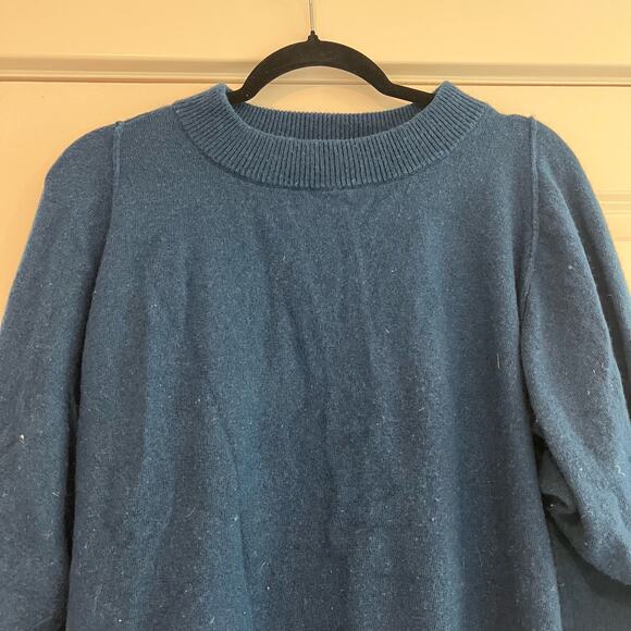 J Crew Women's Crewneck Sweater Dark Blue Wool Size XS - Picture 8 of 8